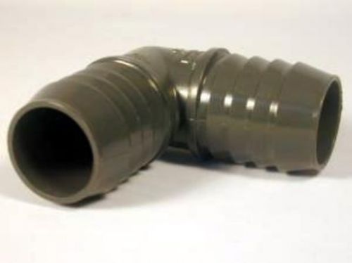 Spears 1406 series pvc tube fitting  90 degree elbow  schedule 40  gray  2&#034; barb for sale