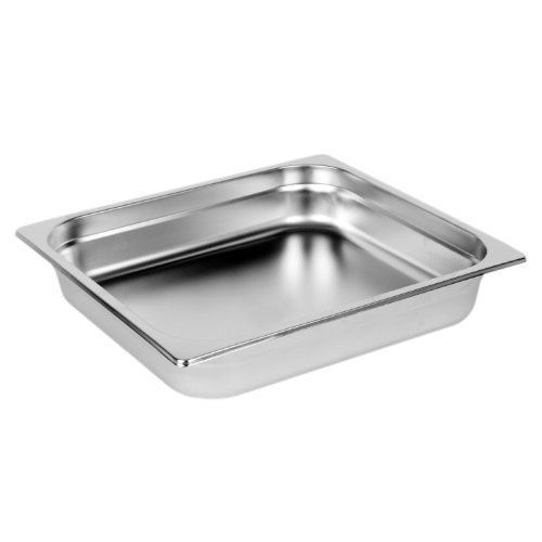 Excellante two-third size 2-inch deep 24 gauge anti jam steam pans for sale