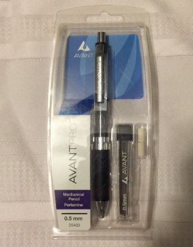 Avant Pro Mechanical Pencil 0.5mm With Lead And Eraser Refills - Black