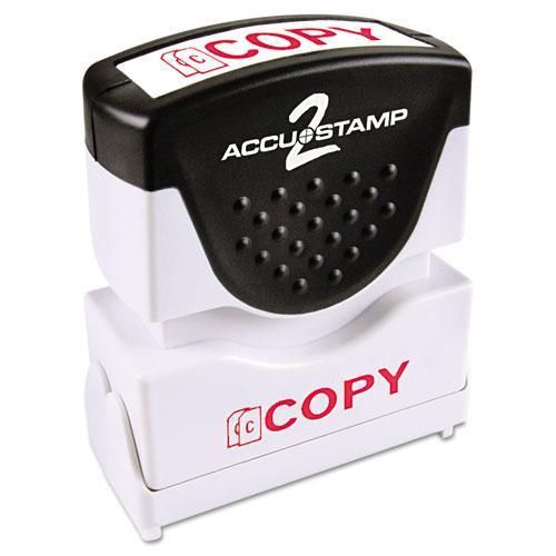 NEW COSCO 035594 Accustamp2 Shutter Stamp with Microban, Red, COPY, 1 5/8 x 1/2