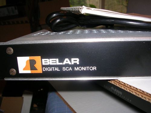 Belar Electronics SCMA-1 Digital FM SCA Monitor