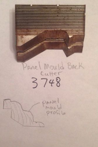 Lot 3748 Panel Back  Moulding Weinig / WKW Corrugated Knives Shaper Moulder