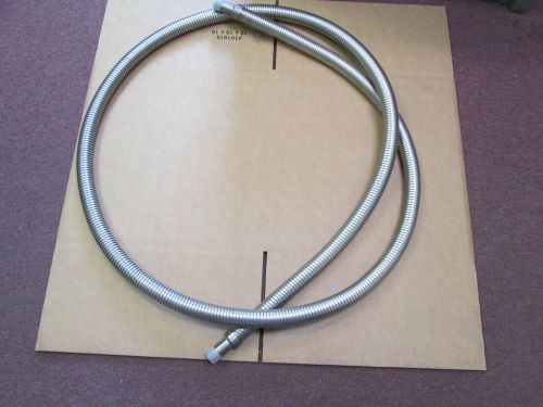 (1) new stainless steel cryogenic hose 12 foot 3/4&#034; id, 3/4&#034;  male fittings for sale