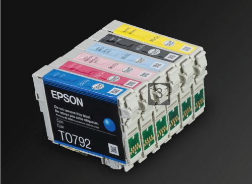 6 x NEW Genuine Epson 79 Ink Cartridges for Photo 1400 Artisan 1430 T0791 T0792