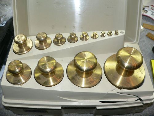 OHAUS Sto-A-Wheigh 2g to 2Kg Calibration Brass Weight Set-
							
							show original title