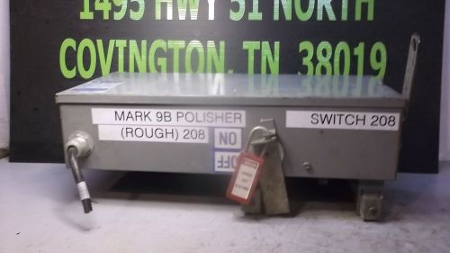 WESTINGHOUSE 60 AMP FUSIBLE SWITCH, CAT# 1TAP362, 600 VOLTS, USED