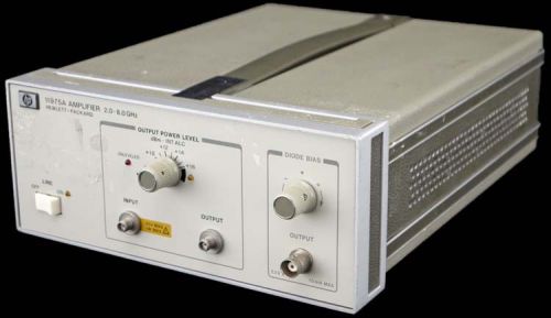 HP Agilent 11975A 2-8GHz 6-16dBm Portable GP Leveled Amplifier Amp Unit