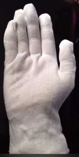 White Gloves Cotton 6 Pairs