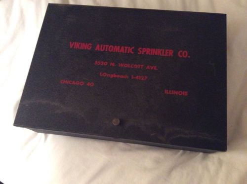 Vintage fire sprinkler head metal wall box for sale