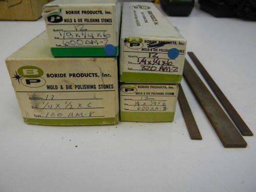 BORIDE &amp; GESSWEIN MOLD &amp; DIE POLISHING STONES (LOT OF 4 BOXES)
