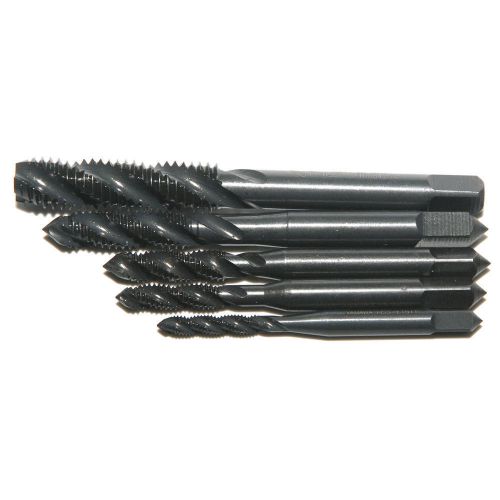 5PC HSS Nitriding coated Metric Right Hand Spiral Flute Screw Thread Tap M3-M8