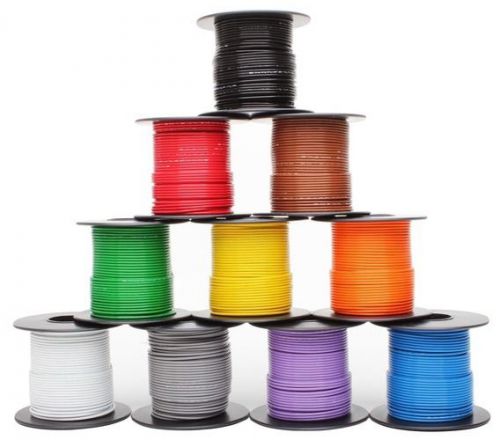 5 colors 15ft each Mil-Spec high temp wire cable 16Gauge Tefzel M22759/16-16