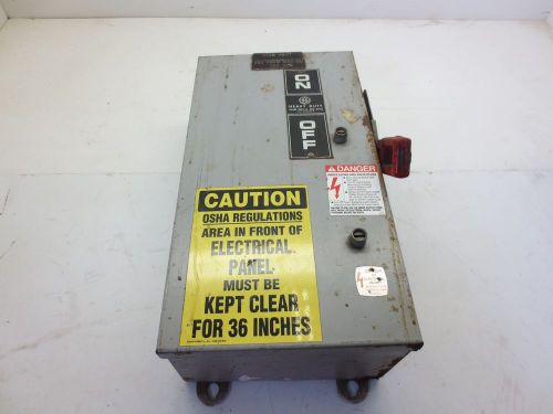 General Electric 266209-C Heavy Duty Safety Switch 600VAC 60A 50HP