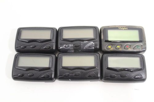 Lot of 6) Turn-Key Visiplex TTI Ovation 4.15.0250MHz VP-4 410-415 Mhz Pagers