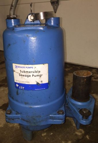 Goulds Pumps Submersible Sewage Pump WS2034BHF 5.8 A 2 HP 3450 RPM 460 V