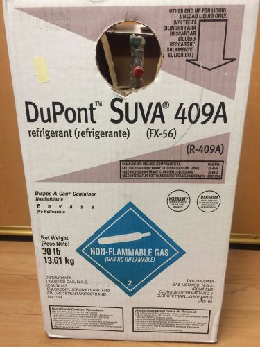 NEW Dupont SUVA Refrigerant R409a FULL 30 lb Tank R-409a