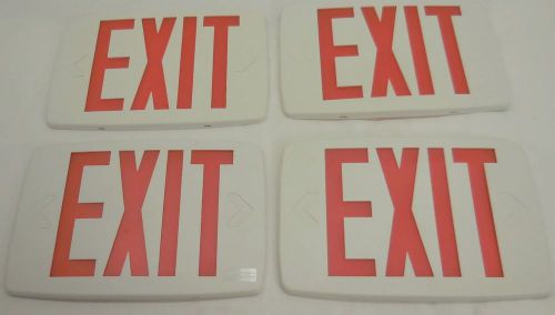 Lot of 4 Lithonia Exit Sign Faceplates Covers 11.5&#034; X 7.5&#034;, Good Used Cond. 2654
