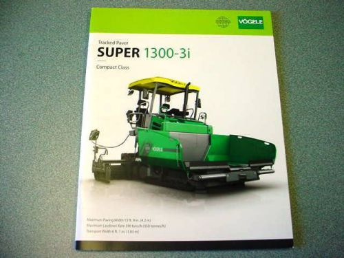 Vogele Super 1300-3i Tracked Paver Brochure