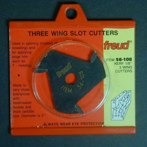 Freud Three Wing Slot Cutter 56-108 Kerf 1/8&#034;