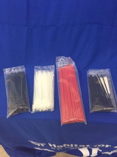 Assorted colors and sizes Cable Ties Qty-300  A0149