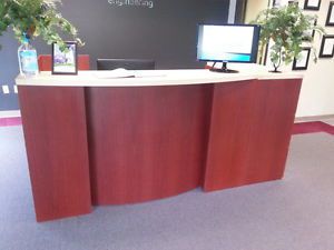 Cherry Laminate Reception Desk