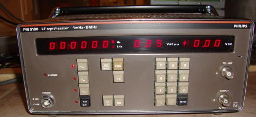 Philips PM5190 PM 5190 XM LF Synthesiser Signal Generator 1mHz to 2MHz