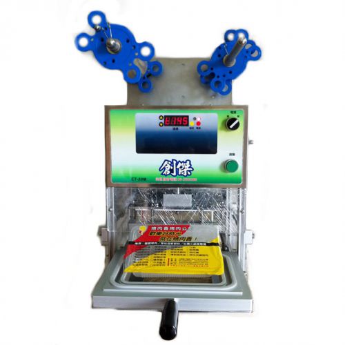 Tray Sealer Machine Semi Automatic Desktop Sealing Food Cup Blister 320 / hr!