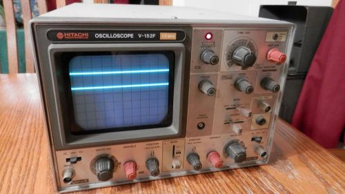 Hitachi V-152F Analog Oscilloscope 15 MHz Works