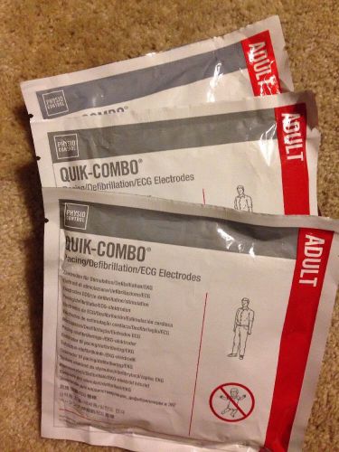 Physio-control lifepak quik-combo redi-pak adult electrode pads for sale