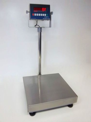SWS-7611MS-20&#034; x 20&#034; Bench Shipping Scales 400 x 0.1 lbs Stainless Steel Platter