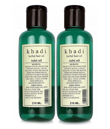 Khadi Tulsi Oil, 210ml (Pack of 2)  - UMI48