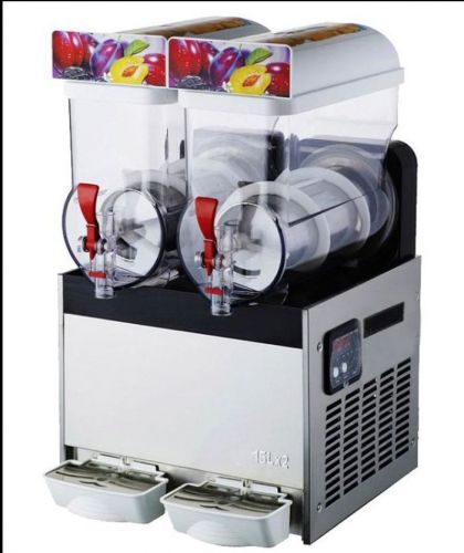 Commercial 2 tank frozen drink slush slushy making machine smoothie maker 30l for sale