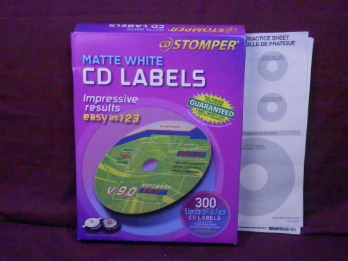 Avery CD Stomper CD Labels  Matte White   Approx 230  labels