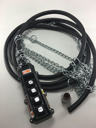 New Takeoff CN 4 Button Pendant W/ 12&#039; 10C/16 AWG Cable Strain Chain