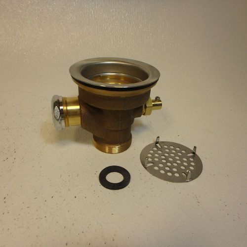 Fisher brass/stainless ball rotary waste valve drain #22438 for sale