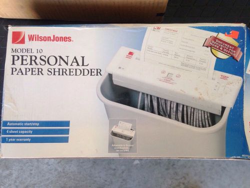 Wilson Jones No. 10 Personal Paper Shredder