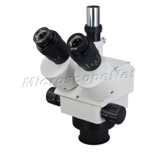 Zoom stereo trinocular microscope head (84mm in diameter) only 3.5x-90x for sale