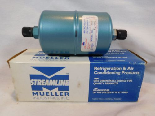 New-In-Box Mueller Streamline Micro-Guard Filter Drier - FL-082  1/4 Flare 8 CU&#034;