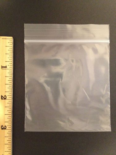 Reclosable 3x3 inch Clear Plastic Zippy Bags Side Zip 100 count ZB968