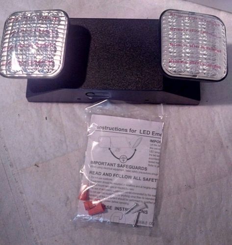 Black wall mount  led emergency 2 light fixture for sale