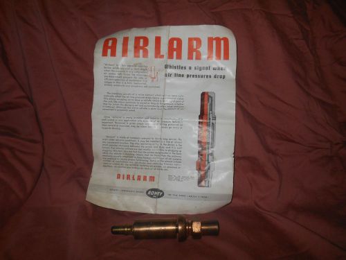 Industrial airlarm whistle roney inc air line pressure measure safety tool for sale