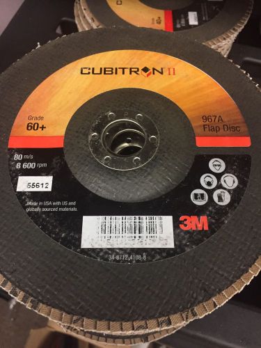 3M Cubitron II 7&#034; Flap Discs 55612 Box Of 10
