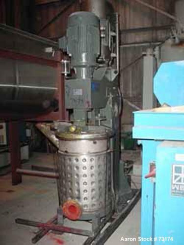 Used- reynolds low speed mixer, pedestal mount. 25 hp 3/60/460 volt 1770 rpm wit for sale