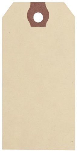 Aviditi G30031 10 Point Cardstock Shipping Tag, 3-3/4&#034; Length x 1-7/8&#034; Width, of