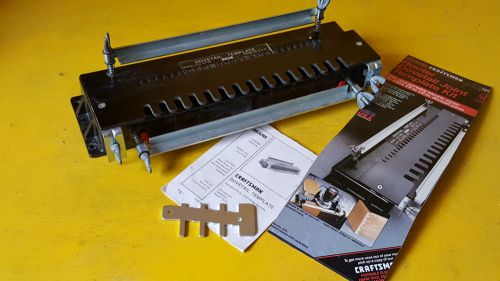 Craftsman Woodworking Router Dovetail Joint Template Kit Jig 315.25790 &amp; manual