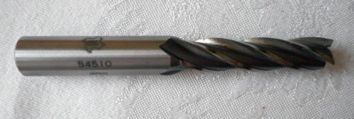 Osg 7/16&#034; cobalt square single end 4-flute end mill hss-co 54510 910 1/2&#034; shank for sale