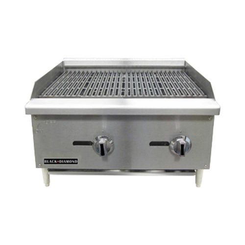 Admiral craft bdectc-36/ng black diamond charbroiler countertop 36&#034;w x 26&#034;d for sale