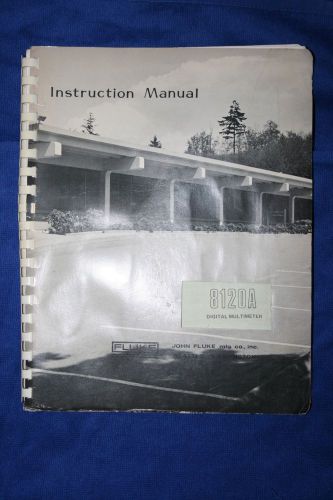 Fluke 8120A Digital Multimeter Instruction Manual WITH SCHEMATICS