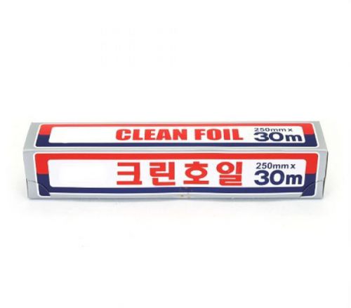 CLEAN FOIL Aluminum Foil 250mm x 30M Cooking Roll Paper Kitchen Made in Korea