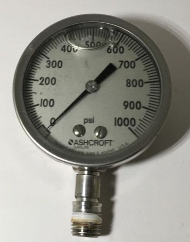 Used Ashcroft 0-1000 Psi Gauge.